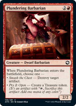 Plundering Barbarian FOIL Adventures in the Forgotten Realms NM CARD ABUGames - Image 1
