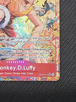 Monkey.D.Luffy (Alternate Art) OP16-015 The Time of Battle Foil - Image 4