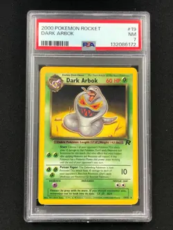 Pokemon 2000 Dark Arbok 19/82 PSA 7 - Image 1