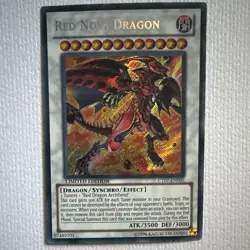Yu-Gi-Oh! Red Nova Dragon Effect Synchro Secret Rare Holo Limited CT07-EN005 - Image 1
