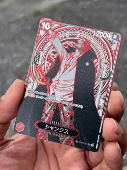 SHANKS OP09-004 SP PARALLEL SILVER VER. JAPANESE ONE PIECE CARD (OP13) NM - Image 3