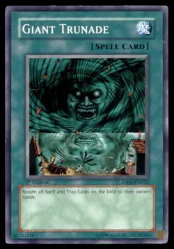 Yu Gi Oh! Giant Trunade SDRL EN022 SDRL 1st Edition Regular - Image 1