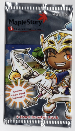 Maple Story Set 1 Booster Lot, 4 Sealed Packs Full Art Set 2007 Maplestory Cards - Image 2