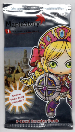 Maple Story Set 1 Booster Lot, 4 Sealed Packs Full Art Set 2007 Maplestory Cards - Image 3