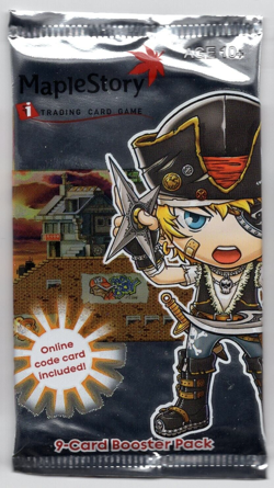 Maple Story Set 1 Booster Lot, 4 Sealed Packs Full Art Set 2007 Maplestory Cards - Image 4