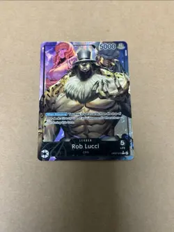 One Piece OP07-079 Rob Lucci Parallel Foil Leader - 500 Years in the Future Card - Image 1