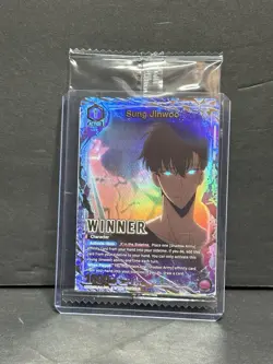 Sung Jinwoo Alt Art Winner Foil UEPR/SLG-1-019 Union Arena Solo Leveling Sealed - Image 1