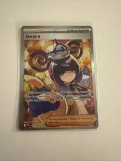 Gwynn 119/084 SIR - Pitch Black - Pokemon Mega Evolution Trainer TCG NM/M - Image 1