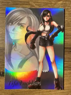 Final Fantasy VII 7 Anniversary Art Museum Card Tifa 1-003-2 *FOIL* Variant - Image 1