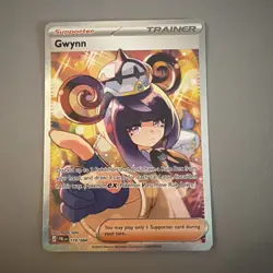 Gwynn 119/084 SIR - Pitch Black - Pokemon Mega Evolution Trainer TCG NM - Image 1