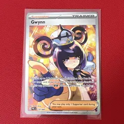 Pokemon TCG Pitch Black SIR Gwynn 119/084 Special Illustration Rare NM - Image 1