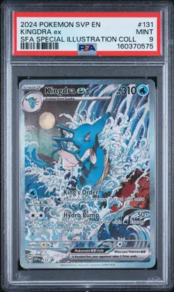 2024 POKEMON SVP EN-SV BLACK STAR PROMO #131 KINGDRA EX PSA 9 - Image 1