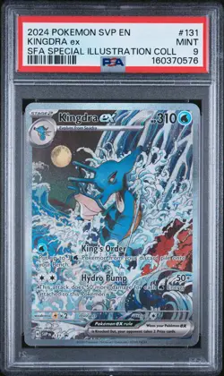 2024 POKEMON SVP EN-SV BLACK STAR PROMO #131 KINGDRA EX PSA 9 - Image 1