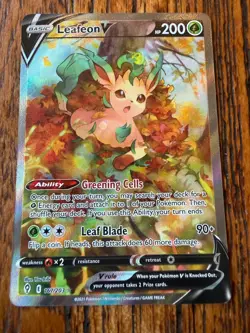 Leafeon V (Alternate Full Art) 167/203 SWSH07: Evolving Skies Holo - Image 1