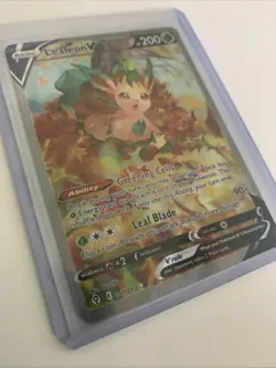 Leafeon V (Alternate Full Art) 167/203 SWSH07: Evolving Skies Holo NEAR MINT🔥 - Image 2