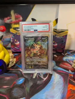 Leafeon V (Alternate Full Art) 167/203 SWSH07: Evolving Skies Holo PSA-10 - Image 1