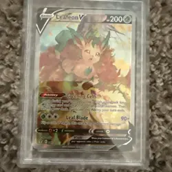 Leafeon V (Alternate Full Art) 167/203 SWSH07: Evolving Skies Holo PSA 10 - Image 2