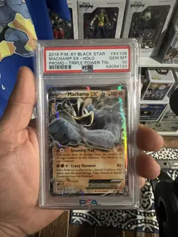 Pokemon Card PSA 10 Mint Machamp EX Black Star Promo 2016 Holo XY108 - Image 1