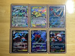 Pokemon Full Art Lot 6 Cards Total Near Mint Condition - Image 1