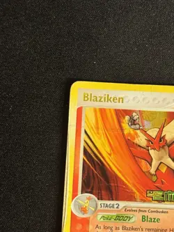 Pokemon Blaziken 1/106 Emerald Stamped Reverse Holo Card English - Image 2