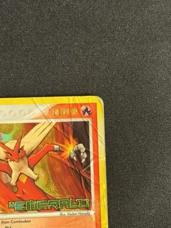 Pokemon Blaziken 1/106 Emerald Stamped Reverse Holo Card English - Image 3