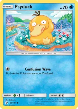 Psyduck 28/149 Sun & Moon Pokemon Card NM - Image 1