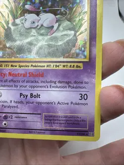HOLO BLEED ERROR - Mew 53/108 XY Evolutions Holo Rare Pokemon TCG Card Lily Pad - Image 5