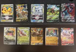 Pokemon TCG 10-Card Lot V/VSTAR/VMAX/ex Pokemon GO Holo English Dragonite - Image 1