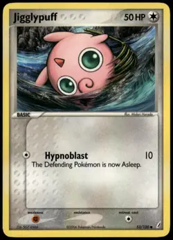 Jigglypuff 53/100 Common Crystal Guardians NM Pokemon Card - Image 1