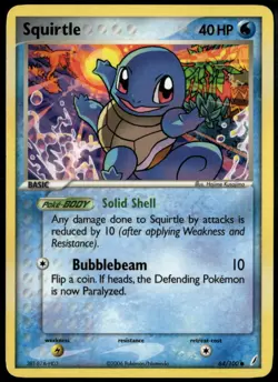 Squirtle 64/100 Common Crystal Guardians NM Pokemon Card - Image 1