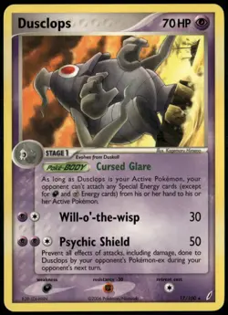 Dusclops 17/100 Rare Crystal Guardians NM Pokemon Card - Image 1