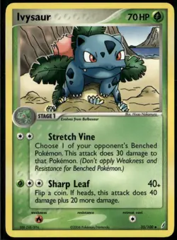 Ivysaur 35/100 Uncommon Crystal Guardians NM Pokemon Card - Image 1