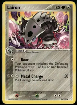 Lairon 36/100 Uncommon Crystal Guardians NM Pokemon Card - Image 1
