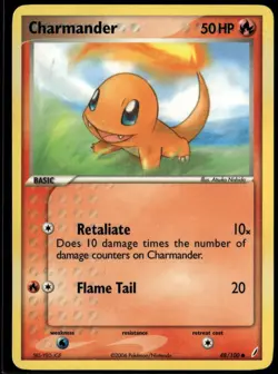 Charmander 48/100 Common Crystal Guardians NM Pokemon Card - Image 1