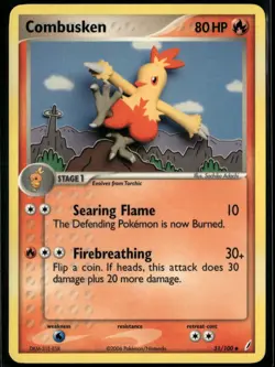 Combusken 31/100 Uncommon Crystal Guardians NM Pokemon Card - Image 1