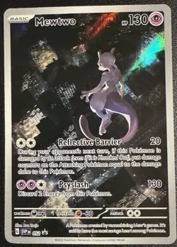 Pokemon TCG Mewtwo Holo 52 Black Star Promo Card - Image 1