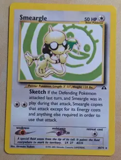 Smeargle 30/75 Rare Neo Discovery Pokemon Trading Card Game TCG 🖌 - Image 1