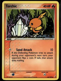 Torchic 66/100 Common Crystal Guardians NM Pokemon Card - Image 1