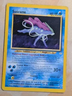 Suicune Neo Revelation 27/64 Rare Vintage WOTC Pokemon Trading Card Game TCG - Image 1