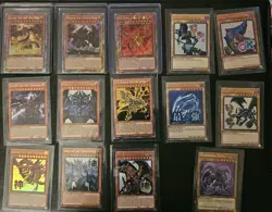 Blue-Eyes Red-Eyes Dragon Dark Magician Girl God Cards Obelisk Slifer Ra Skull - Image 1