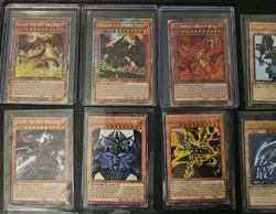 Blue-Eyes Red-Eyes Dragon Dark Magician Girl God Cards Obelisk Slifer Ra Skull - Image 2