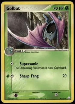 Golbat 36/101 Uncommon Hidden Legends LP Pokemon Card - Image 1