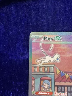 Pokemon TCG Mew EX SVP 053 Scarlet Violet 151 Black Star Promo Card - Image 3