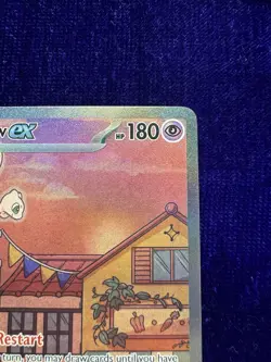 Pokemon TCG Mew EX SVP 053 Scarlet Violet 151 Black Star Promo Card - Image 4