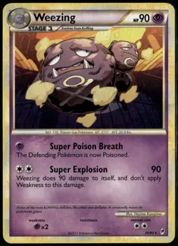 Weezing 38/95 Rare Call of Legends LP Pokemon Card - Image 1