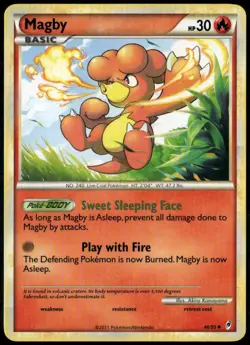 Magby 46/95 Uncommon Call of Legends LP Pokemon Card - Image 1