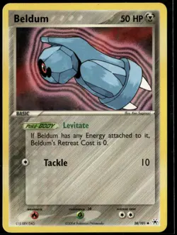 Beldum 28/101 Uncommon Hidden Legends LP Pokemon Card - Image 1