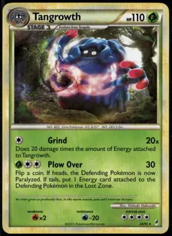 Tangrowth 34/95 Rare Call of Legends LP Pokemon Card - Image 1