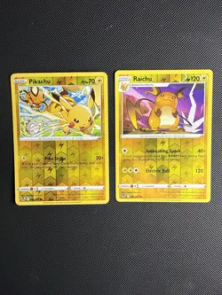 Pikachu 049/195 Riachu 50/195 (Reverse Holo) - Silver Tempest - Image 1
