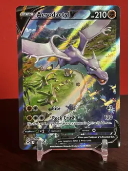 Aerodactyl V (Alternate Full Art) 180/196 Swsh11: Lost Origin Holo LP-NM PICS - Image 1